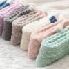 Lurviga raggsockor - plysch varm fleece rosa