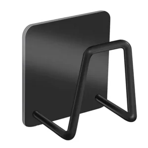 Självhäftande Krok Hållare för Disksvamp Rostfritt Stål Svart