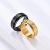 Elegant mönstrad ring guld