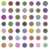 50st zen mandalas klistermärken