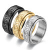 Elegant mönstrad ring guld