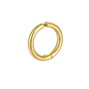 Fake Piercing Örhänge Utan Hål Tjock Ring Guld 12mm