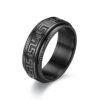 Elegant Mönstrad Ring Svart