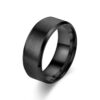Borstad Ring Rostfritt Stål 8mm Svart