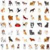 50-pack hund klistermärken