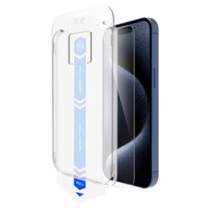 Easy Install iPhone 15 Pro Max Skärmskydd HD Härdat Glas