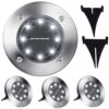 4-Pack Solcell Spotlights LED Markbelysning