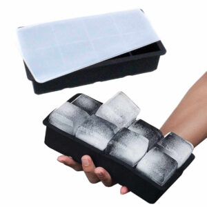 Stapelbar Isbitsform med Lock - 8st Stora Iskuber