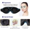 Bekväm 3d sovmask med 100% mörkläggning svart