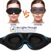 Bekväm 3d sovmask med 100% mörkläggning svart