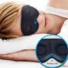 Bekväm 3d sovmask med 100% mörkläggning svart
