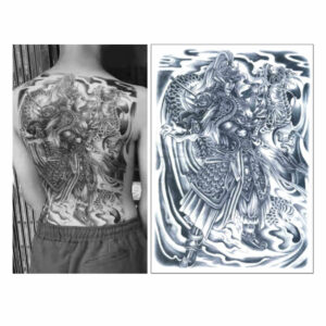 Ryggtavla Tillfällig Tatuering Krigare
