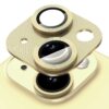 iPhone 15/15 Plus Kameraskydd Metall Härdat Glas Guld
