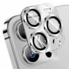 iPhone 13 Pro/13 Pro Max Linsskydd Metall Härdat Glas Silver