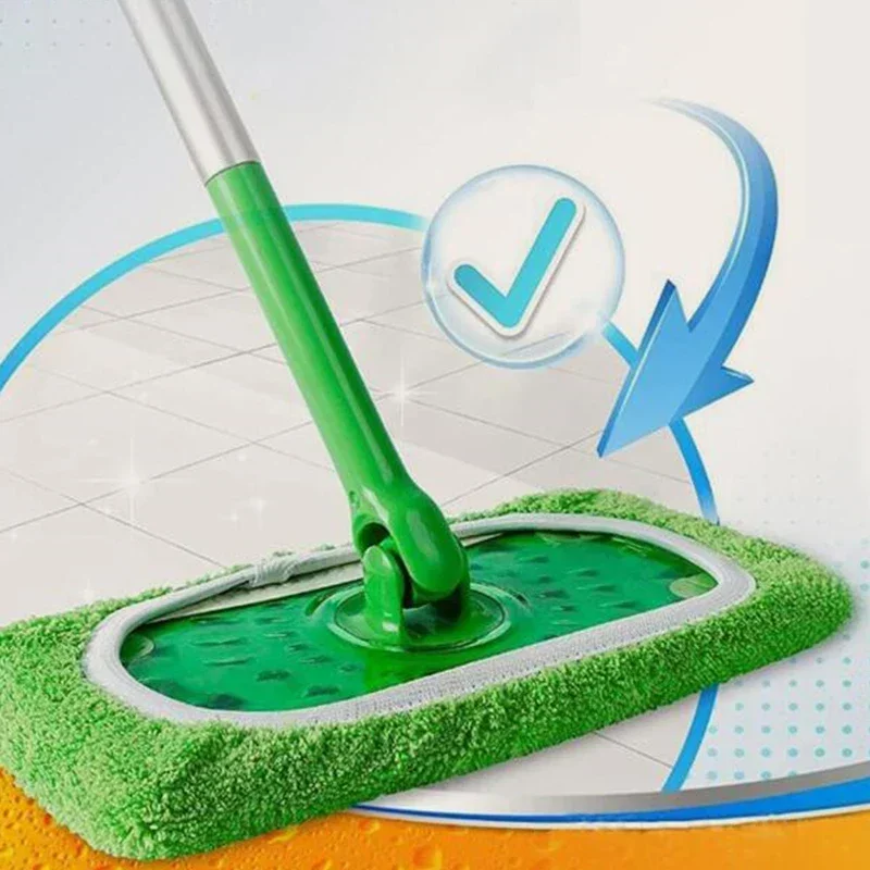 2-pack återanvändningsbar swiffer mikrofiberduk grön 25x11,5cm