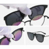 Polariserade wayfarer clip on solglasögon flip up dag/natt