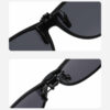 Polariserade wayfarer clip on solglasögon flip up dag/natt