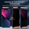 Iphone 16 privacy skärmskydd heltäckande hd härdat glas