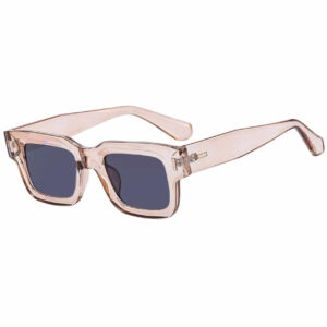 Moderna Bulky Solglasögon Transparent Beige
