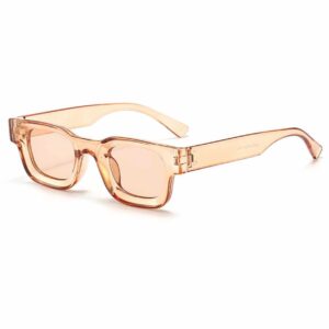 Moderna Tjocka Solglasögon Beige