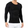 Långärmad Hållningströja | Kompressionströja | Shaping T-shirt Bättre Hållning Svart