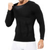 Långärmad hållningströja | kompressionströja | shaping t-shirt bättre hållning svart