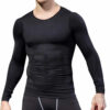 Långärmad hållningströja | kompressionströja | shaping t-shirt bättre hållning svart