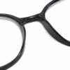 Runda enkla minimalistiska läsglasögon svart