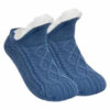 Toffelsockor - Mjuka Varma Fodrade Tofflor Blå