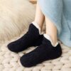 Toffelsockor - mjuka varma sockor - fodrade tofflor svart