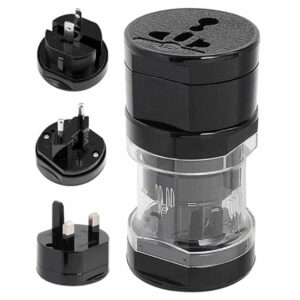 Universal Reseadapter för Alla Länder Svart