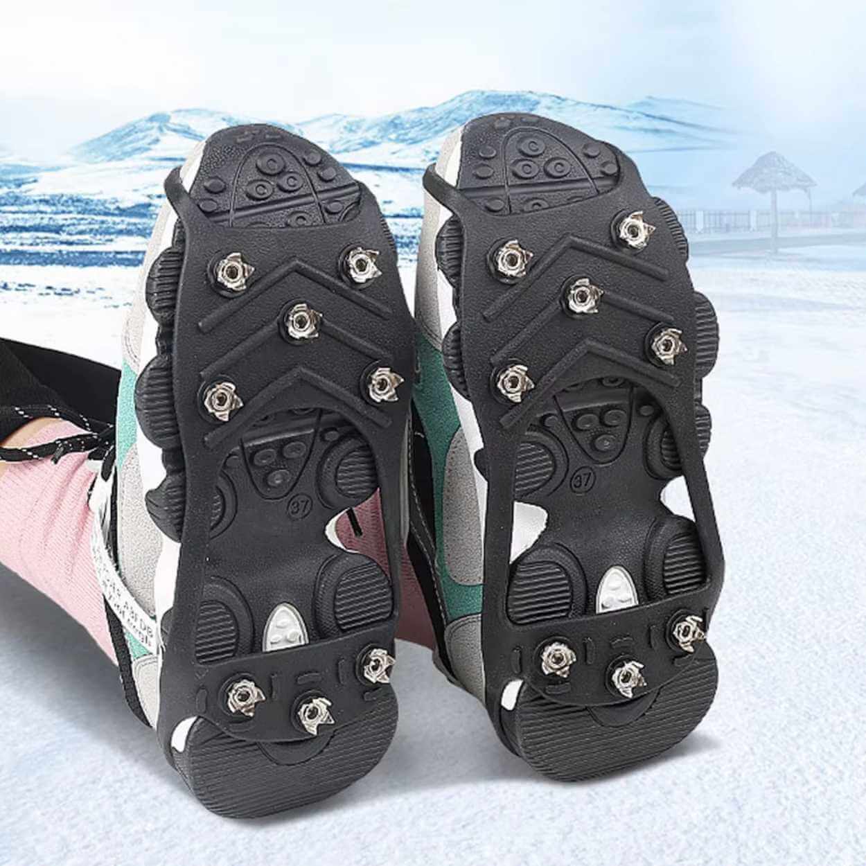 Universella halkskydd för skor - broddar dubbar för is och snö - bild 3