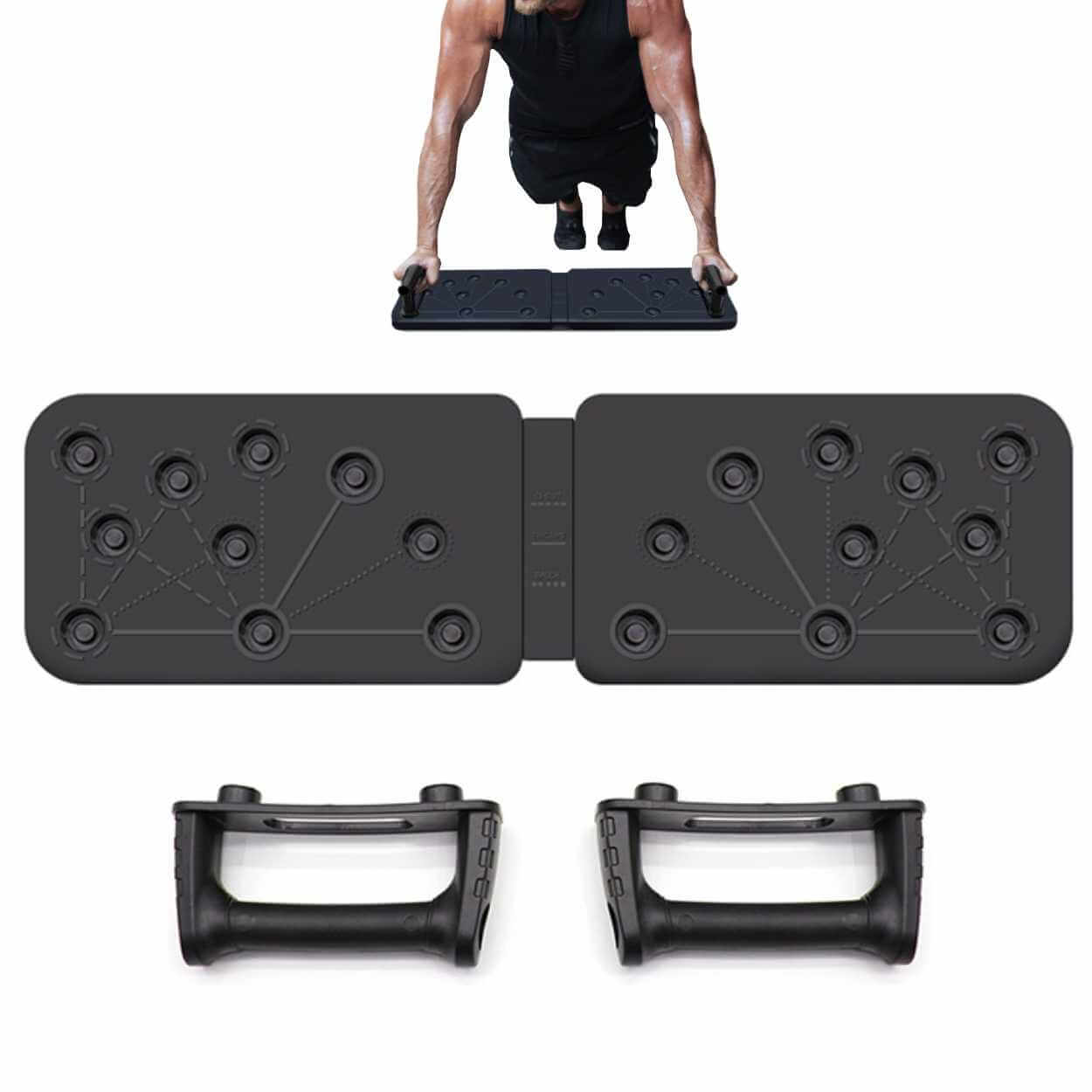 Armhävningsbräda med armhävningshandtag