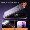 Easy install iphone 16 plus skärmskydd hd härdat glas