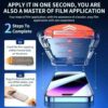 Easy install iphone 16 plus skärmskydd hd härdat glas