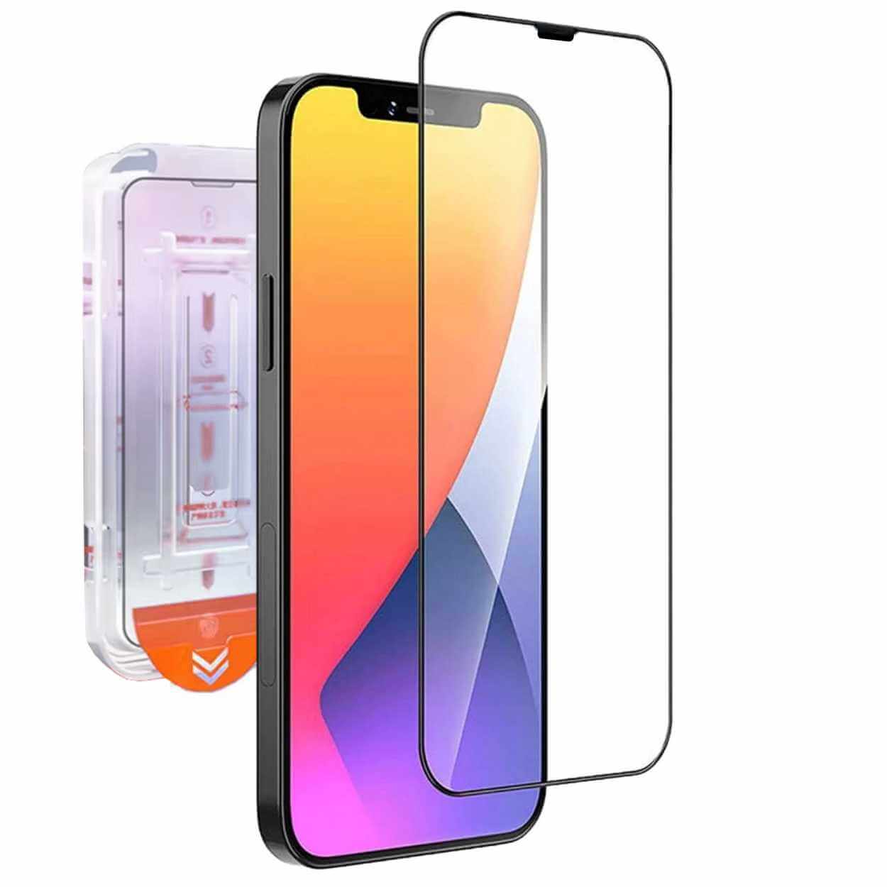 Easy install iphone 12 mini skärmskydd hd härdat glas