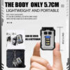 Mini led ficklampa pocket torch nyckelring usb uppladdningsbar med blåljus