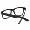 Svarta wayfarer läsglasögon styrka