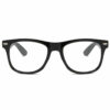 Svarta wayfarer läsglasögon styrka