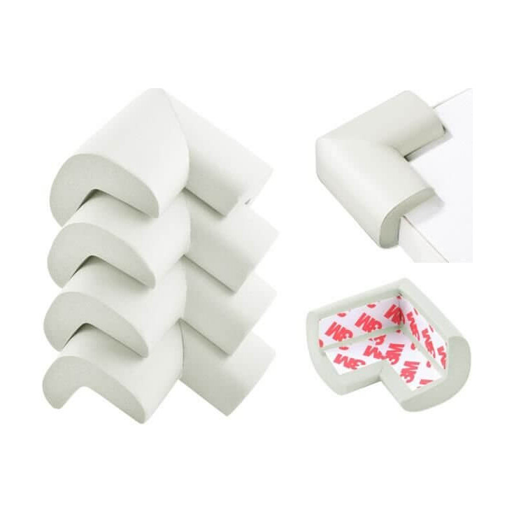 Hörnskydd i skum - 4-pack Vit