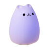 Squishy nattlampa rgb med fjärrkontroll led lampa katt