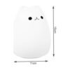 Squishy nattlampa rgb med fjärrkontroll led lampa katt