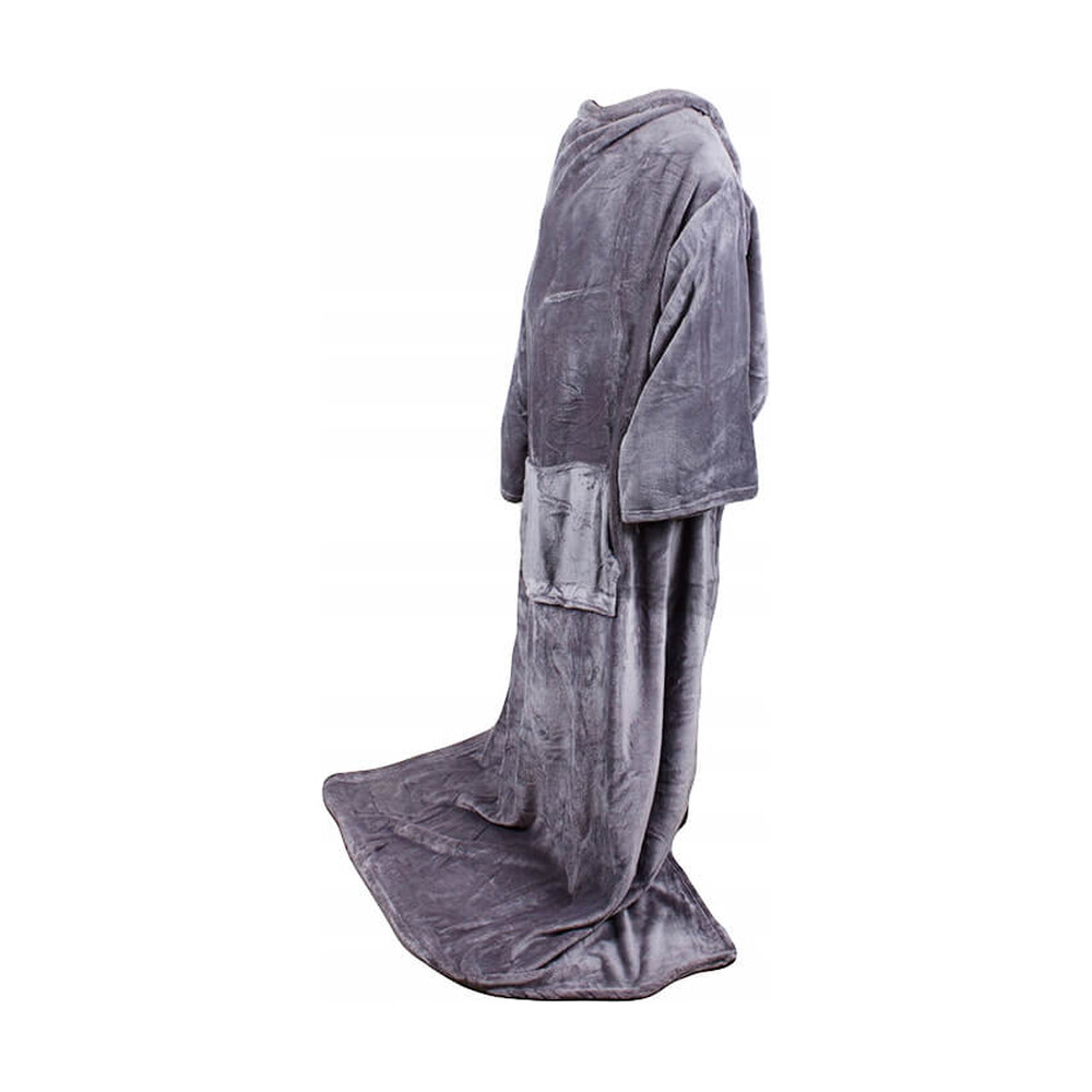 Superstor hoodie blanket | xxl filtmorgonrock grå