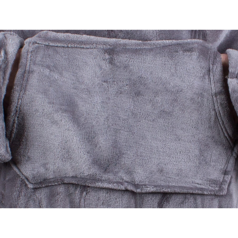 Superstor hoodie blanket | xxl filtmorgonrock grå