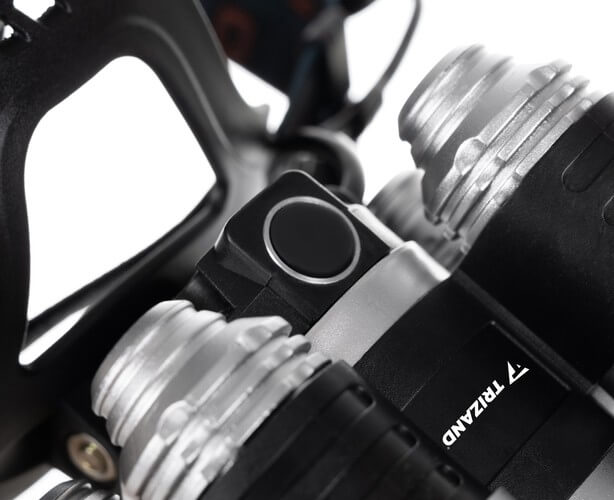 Kraftfull pannlampa 5 led cree t6 med 2st laddare - bild 4