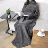 Superstor hoodie blanket | xxl filtmorgonrock grå