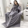 Superstor hoodie blanket | xxl filtmorgonrock grå