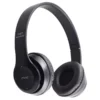 Trådlösa bluetooth hörlurar on-ear med mikrofon svart