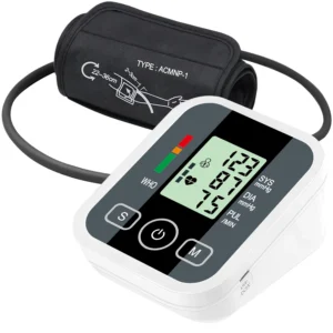 Elektronisk Blodtrycksmätare för Överarm med LCD-display och Arytmifunktion