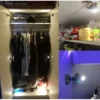 Gångjärnsmonterad skåpbelysning | led lampa för skåp